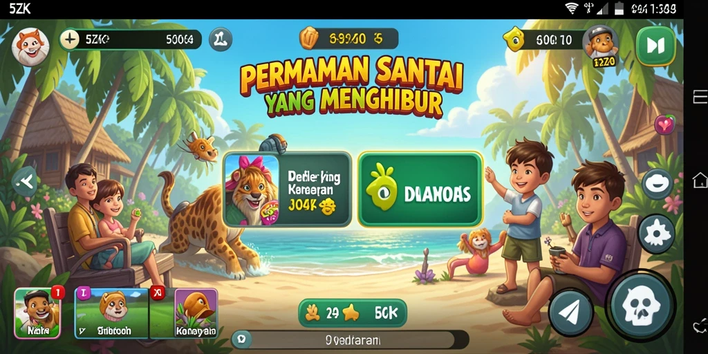 Tangkapan layar menampilkan gameplay seru dari 5ZK dengan grafis menarik.