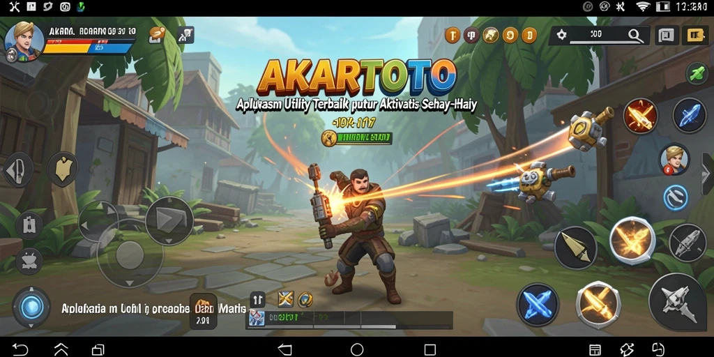 Tampilan antarmuka AKARTOTO dengan fitur Utility yang bermanfaat.