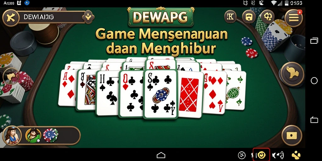 Gameplay seru DEWAPG yang menampilkan aksi domino.