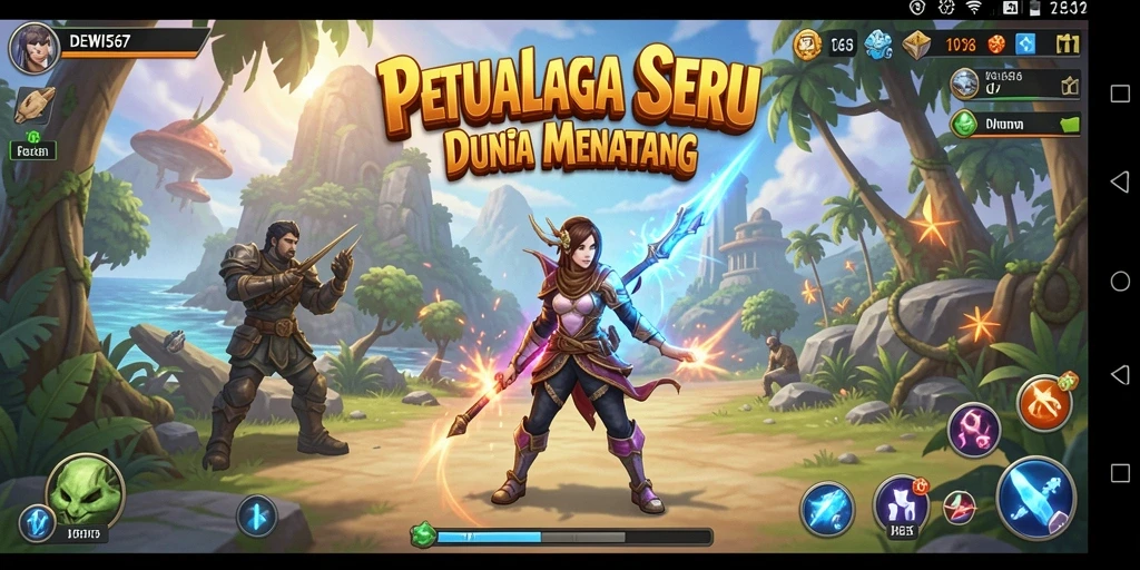 Tampilan gameplay DEWI567 menampilkan petualangan yang mendebarkan.