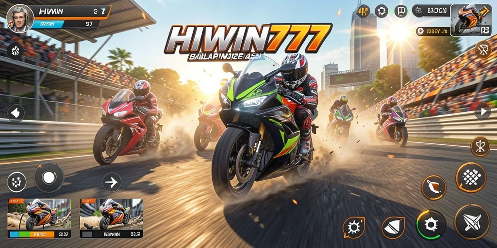 Gameplay seru balap motor dengan grafis tajam.