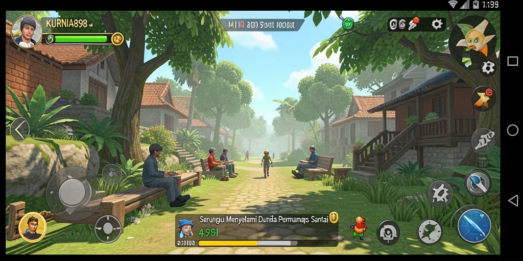 Screenshot fitur gameplay KURNIA898 yang menampilkan karakter dan level menarik.