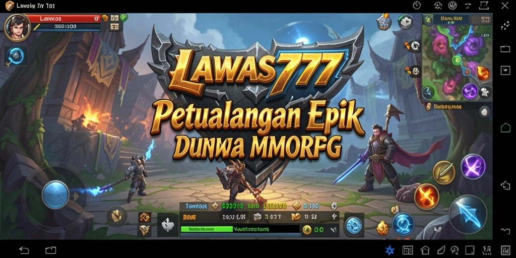 Tampilan gameplay seru di dunia MMORPG LAWAS777.