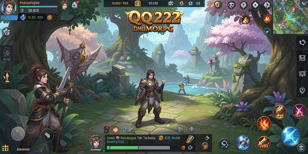 Screenshot utama dari gameplay seru di QQ222.