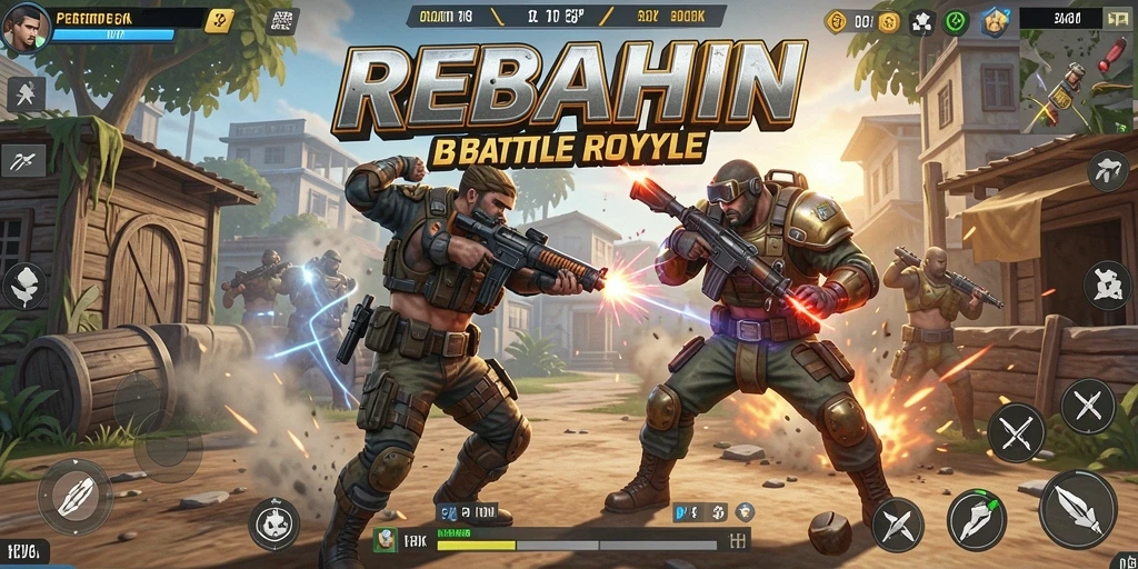 Gameplay seru dalam pertarungan Battle Royale yang mendebarkan.