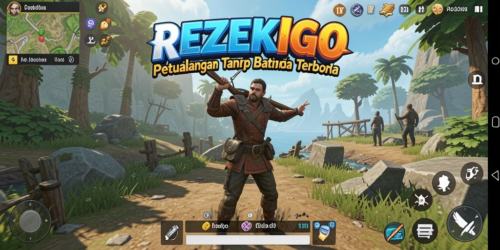 Tampilan gameplay <strong>REZEKIGO</strong> dalam dunia yang luas dan dinamis.