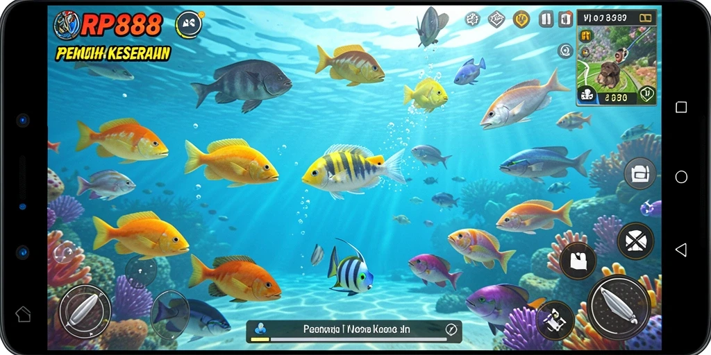 Tampilan menarik dari gameplay Tembak Ikan RP888 yang penuh aksi.