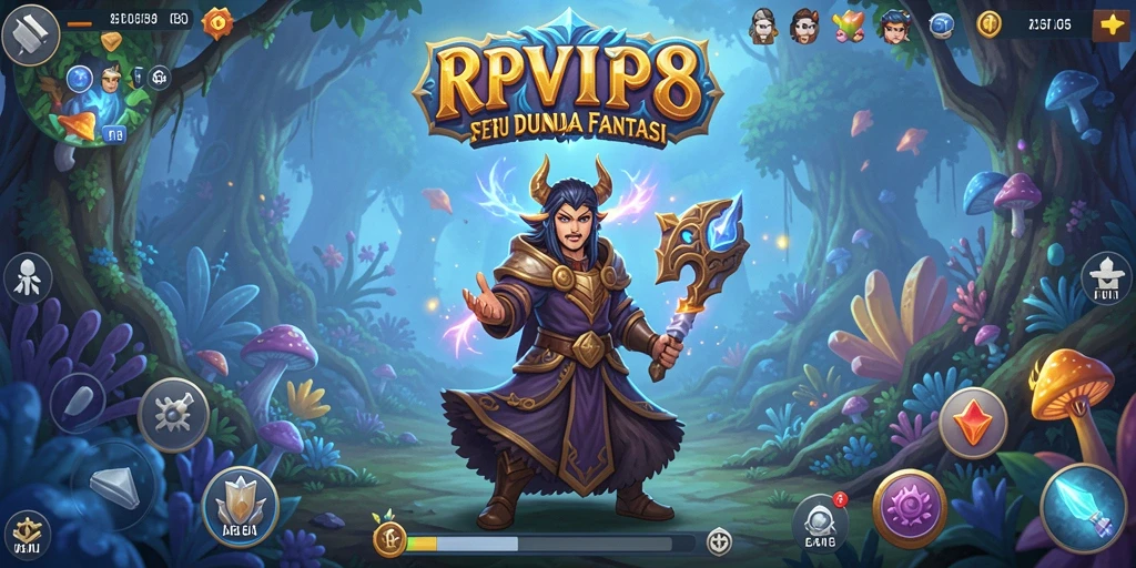 Screenshot dari gameplay RPVIP8 yang menampilkan aksi petualangan yang mendebarkan.