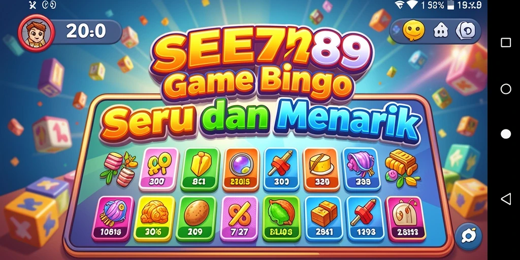 Screenshot utama gameplay Bingo di SEE789 yang menampilkan keseruan permainan.