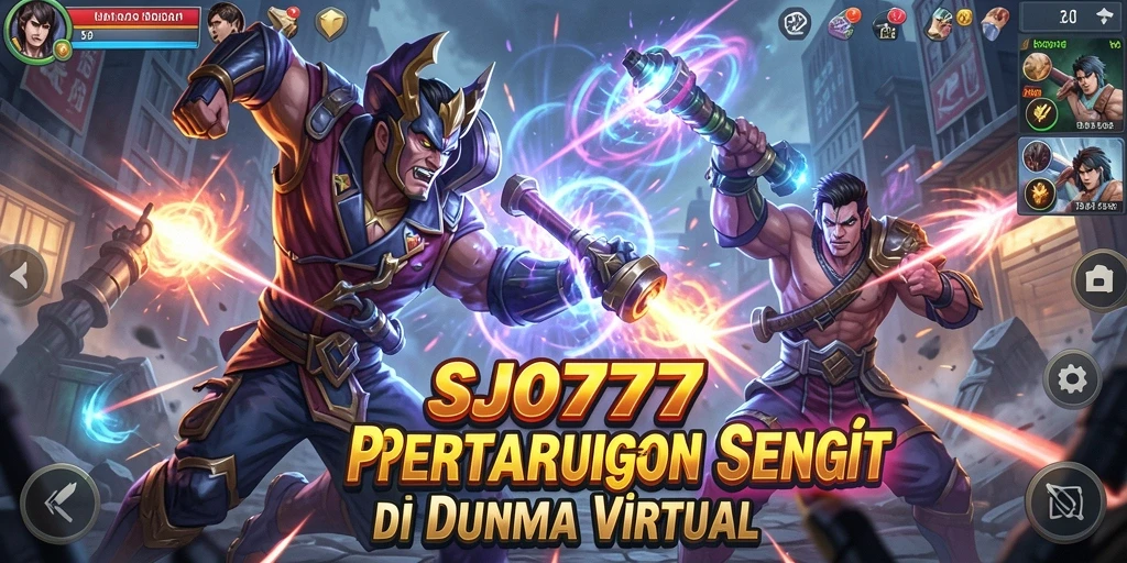 Tampilan karakter dalam SJO777 saat bertarung di arena
