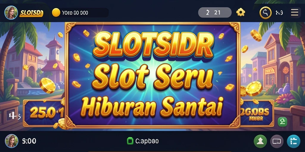 Tampilan gameplay SLOTSIDR yang menarik dan seru saat bermain slot.