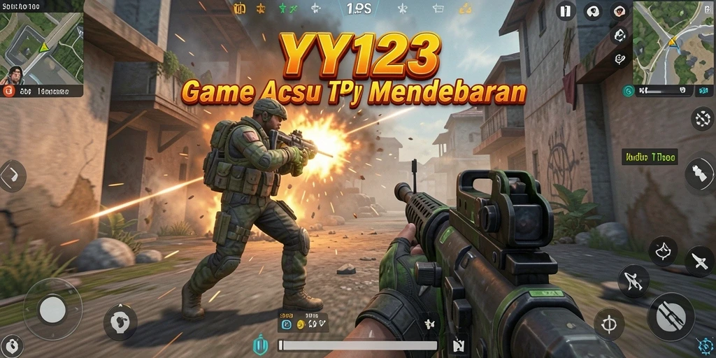 Gameplay YY123 menampilkan aksi tembak-menembak yang mendebarkan dan grafis yang memukau.